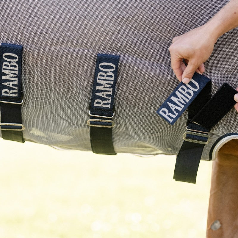 Horseware - Rambo Protector Fieldsafe fly sheet silver/navy/white/beige 