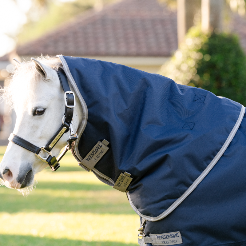 Horseware - Amigo Bravo Plus Pony Turnout marine/titanium grey/silver 250g 