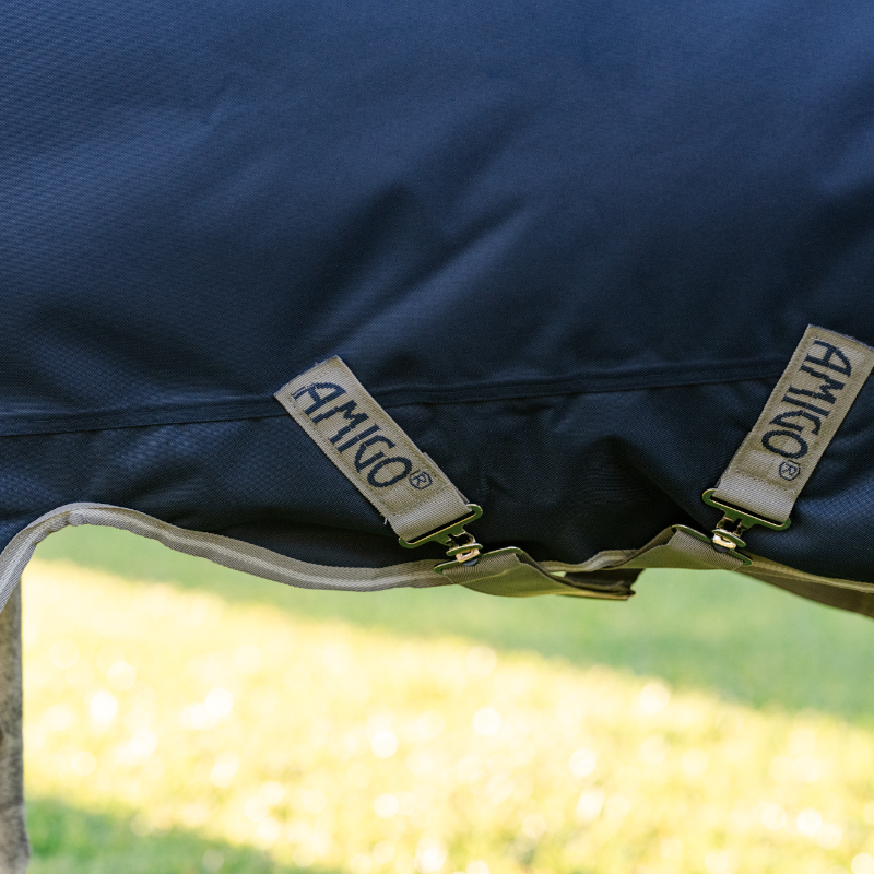 Horseware - Amigo Bravo Plus Pony Turnout marine/titanium grey/silver 250g 