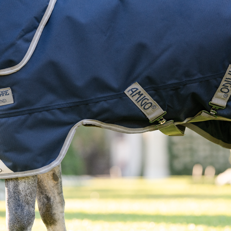 Horseware - Amigo Bravo Plus Pony Turnout marine/titanium grey/silver 250g 