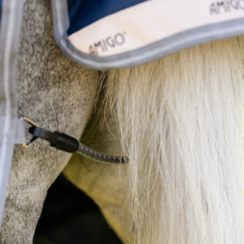 Horseware - Amigo Bravo Plus Pony Turnout marine/titanium grey/silver 250g 