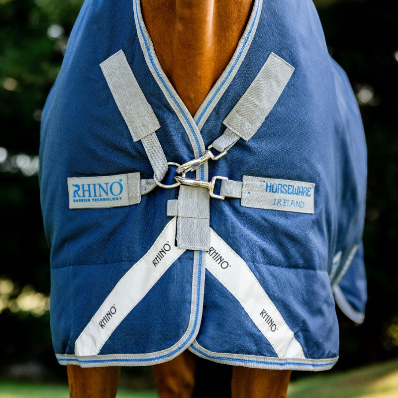 Horseware - Couverture d'extérieur Rhino Wug marine/ titanium grey/ classic blue 0g