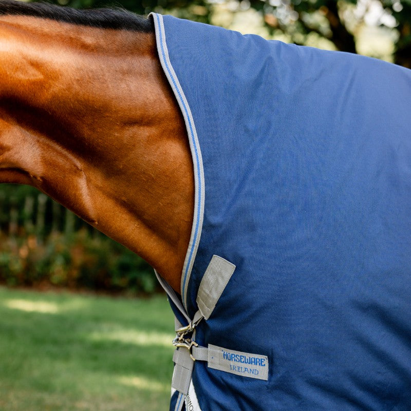 Horseware - Couverture d'extérieur Rhino Wug marine/ titanium grey/ classic blue 0g