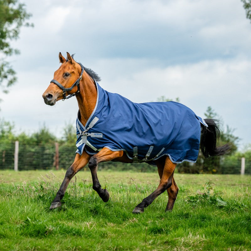 Horseware - Couverture d'extérieur Rhino Wug marine/ titanium grey/ classic blue 0g