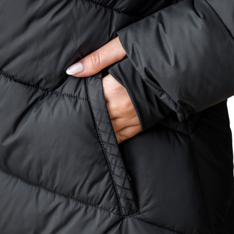 Horseware - Doudoune longue femme Nivia Ripstop core noir | - Ohlala