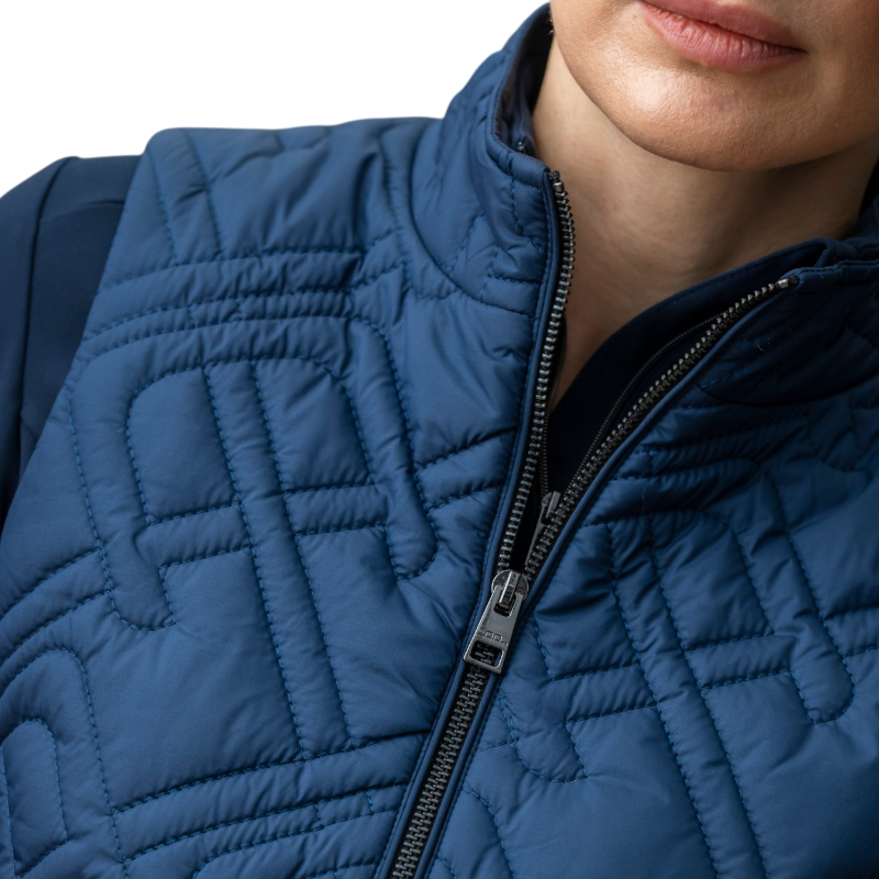 Horseware - Doudoune sans manches femme Neve Monogram Quilted core marine | - Ohlala