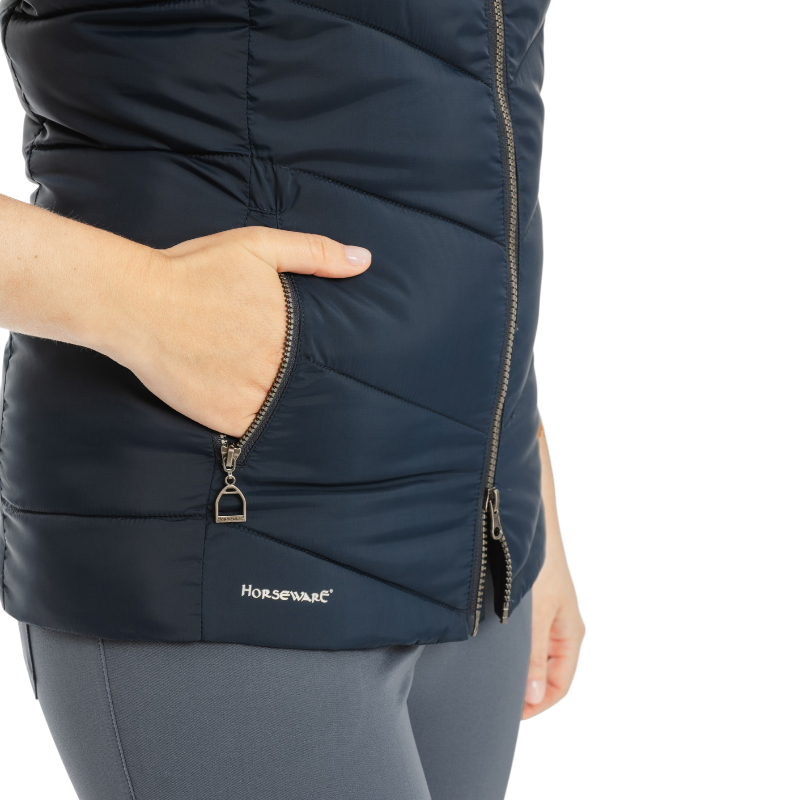 Horseware - Doudoune sans manches femme Stride core marine | - Ohlala