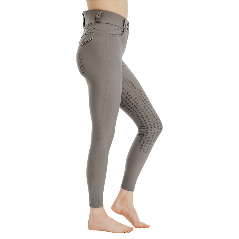 Horseware - Pantalon d'équitation femme Newmarket High Rise thunderstorm full grip | - Ohlala