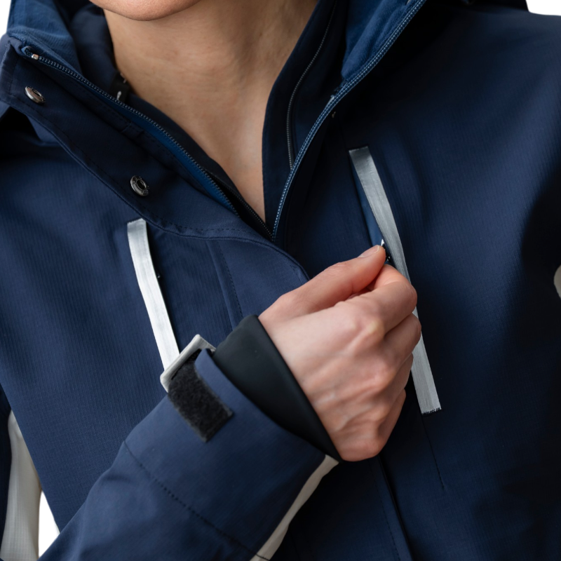 Horseware - Veste de pluie femme Indra marine/ bone | - Ohlala