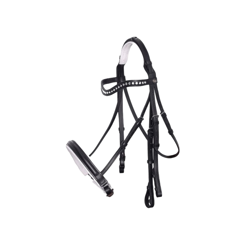 Imperial Riding - Bridle with reins Layla black/white