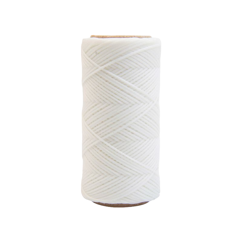 Imperial Riding - Waxed braided thread for braiding white