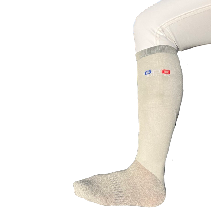 Jump'In - Chaussettes d'équitation lycra Gris (x2) | - Ohlala