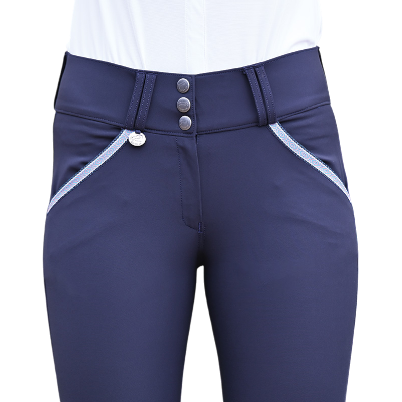 Jump'In - Pantalon d'équitation femme Sofia marine