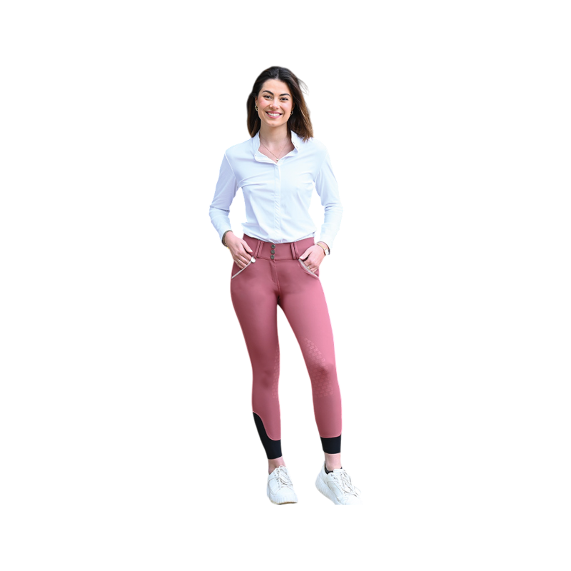 Jump'In - Pantalon d'équitation femme Sofia rosy