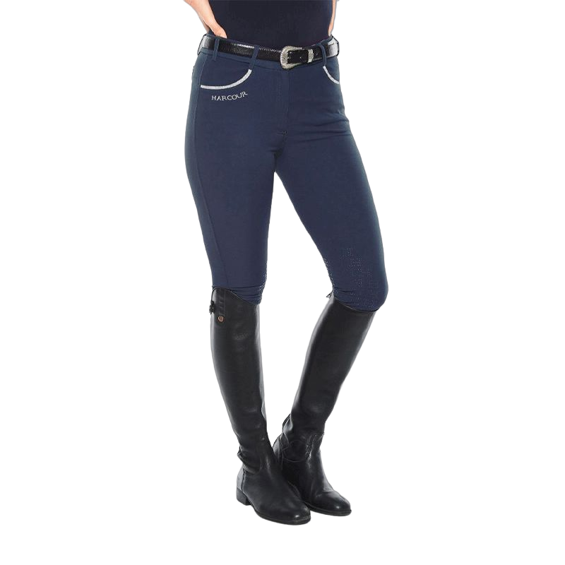 Harcour - Pantalon d'équitation femme fix system grip Jaltika marine | - Ohlala