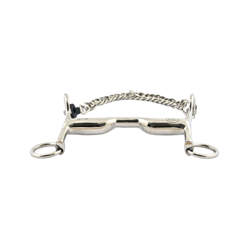 Jump'In - Small branch bridle bit stainless steel tongue passage