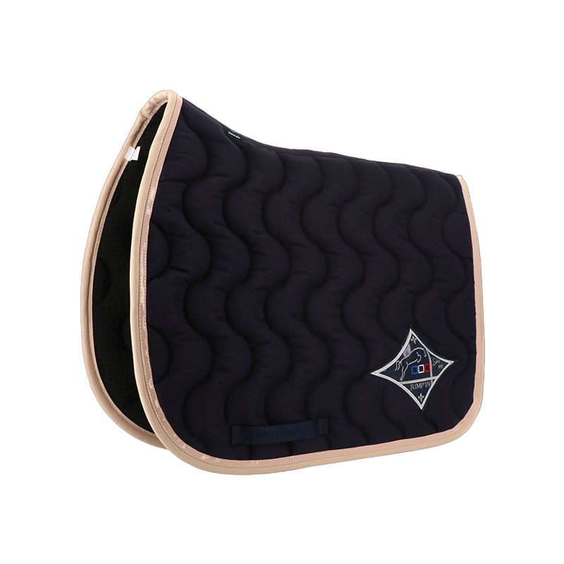 Jump'In - Tapis de selle marine/ champagne/ beige | - Ohlala