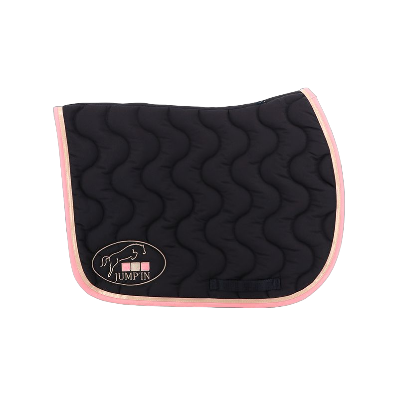 Jump'In - Tapis de selle marine/ champagne/ rose clair | - Ohlala