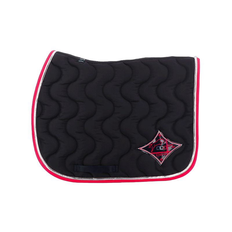 Jump'In - Tapis de selle marine/ lurex/ fuchsia | - Ohlala