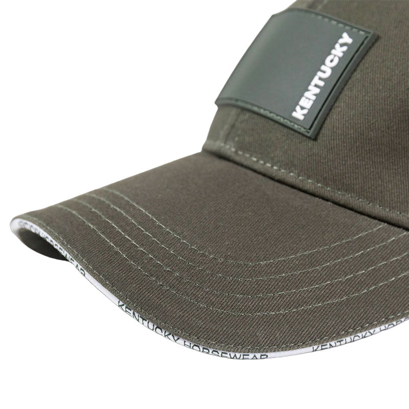 Kentucky Horsewear - Casquette Rubber logo vert foncé | - Ohlala