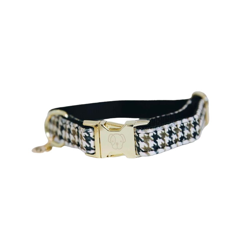 Kentucky Dogwear - Brown Houndstooth Dog Collar