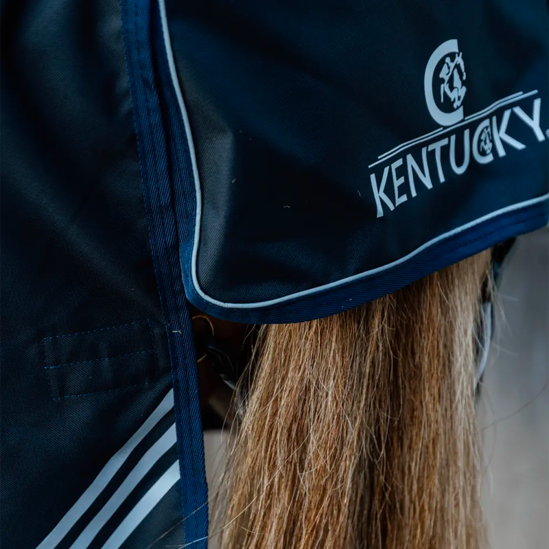 Kentucky Horsewear - Couverture d'extérieur Turnout Rug All Weather waterproof comfort marine 400g | - Ohlala