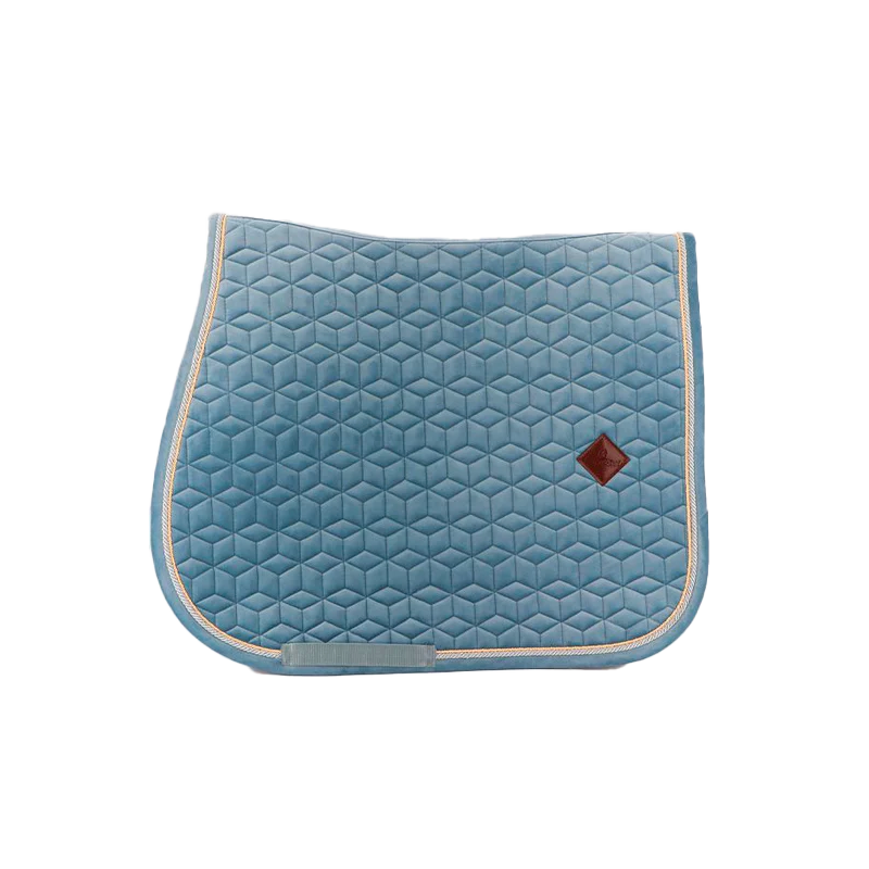 Kentucky Horsewear - Tapis de selle Velvet Jumping Bleu Ciel | - Ohlala