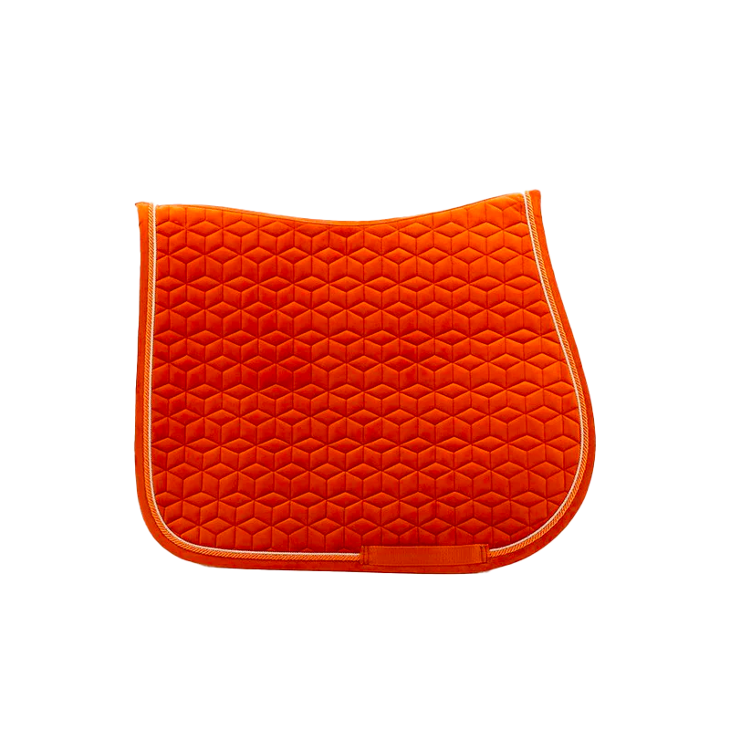 Kentucky Horsewear - Tapis de selle Velvet Jumping Orange | - Ohlala