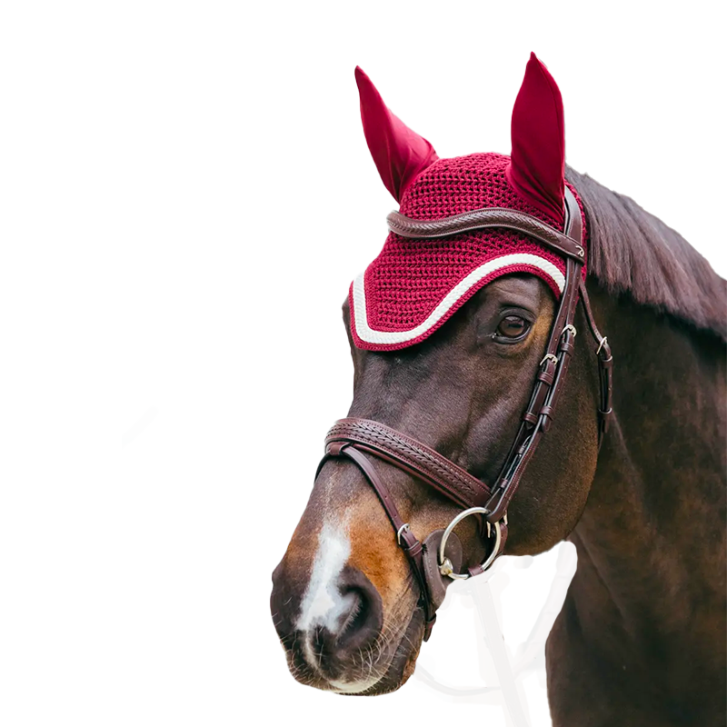 Kentucky Horsewear - Bonnet pour chevaux Wellington Plaited Cord bordeaux | - Ohlala