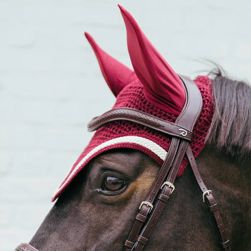 Kentucky Horsewear - Bonnet pour chevaux Wellington Plaited Cord bordeaux | - Ohlala