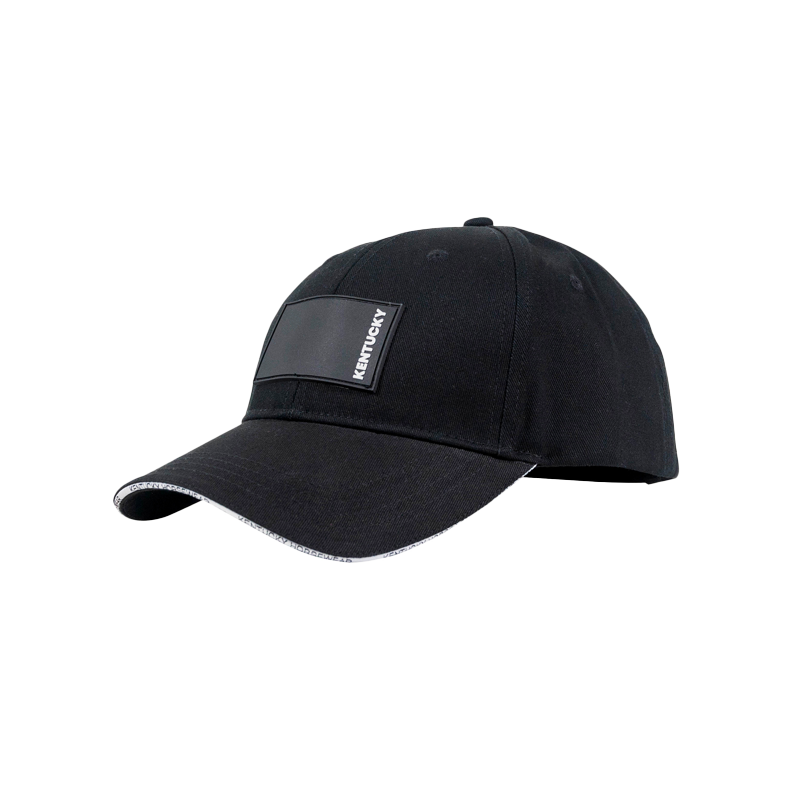 Kentucky Horsewear - Casquette Rubber logo noir | - Ohlala