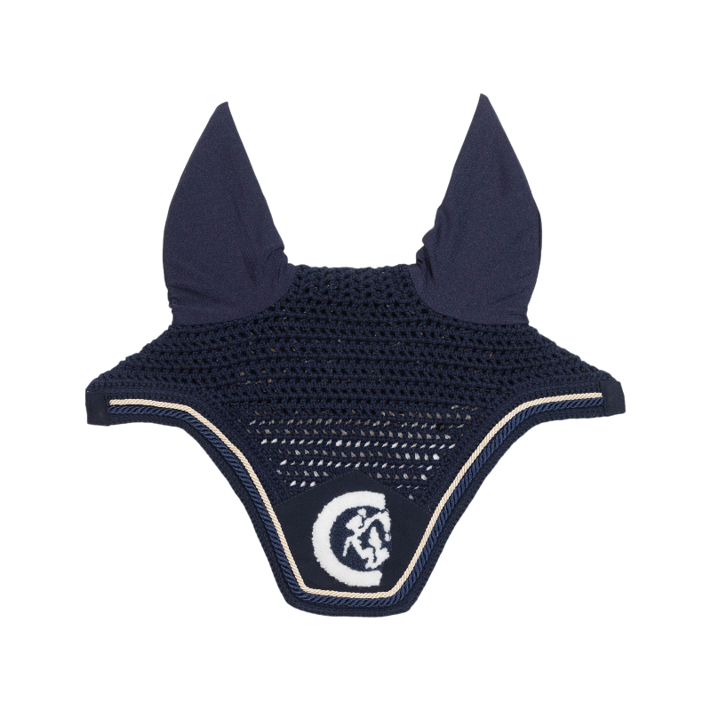 Kentucky Horsewear - Bonnet anti-mouches Wellington 3D Logo corde marine