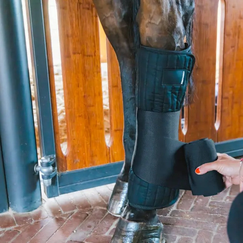 Kentucky Horsewear - Coton Stable Bandage Wraps noir (x4)