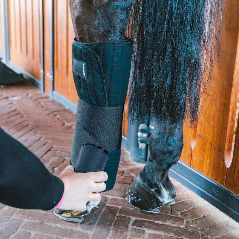 Kentucky Horsewear - Coton Stable Bandage Wraps noir (x4)