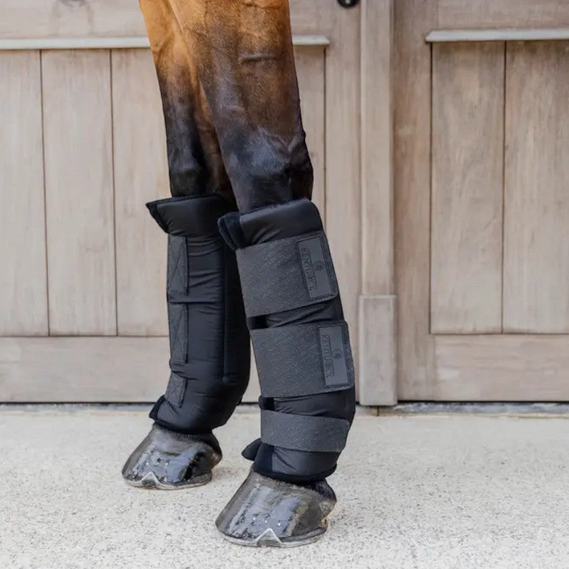 Kentucky Horsewear - Guêtres d'écurie Protect Classic antérieurs noir (x2)