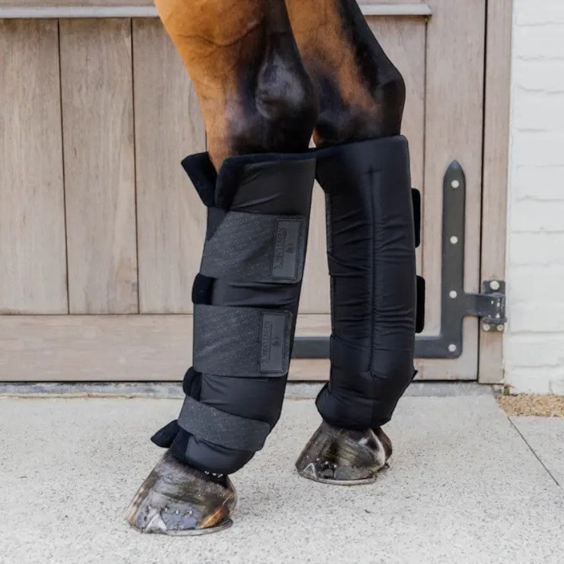 Kentucky Horsewear - Guêtres d'écurie Protect Classic postérieurs noir (x2)