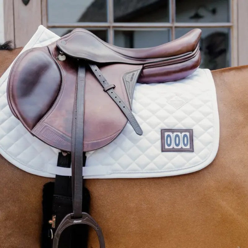Kentucky Horsewear - Tapis de selle Diamond Competition 2 numéros blanc
