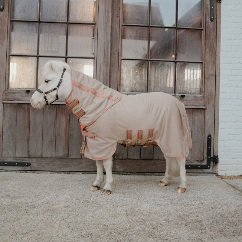 Kentucky Horsewear - Comfortabele beige vliegenkap 