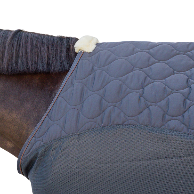 Kentucky Horsewear - Couverture polaire Transport Combo Cooler Fleece marine
