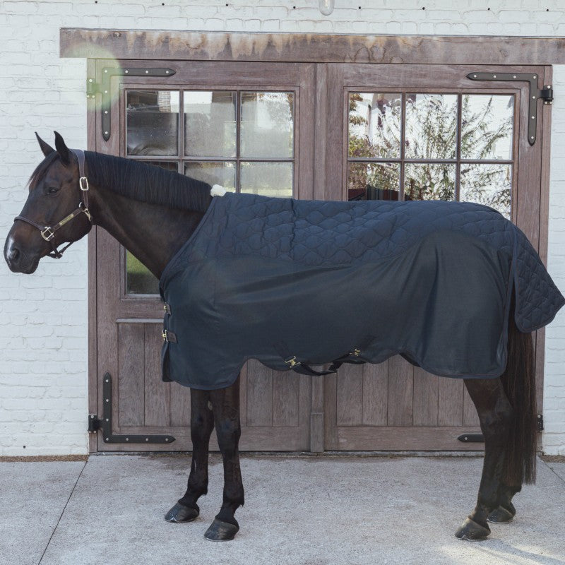 Kentucky Horsewear - Couverture polaire Transport Combo Cooler Fleece marine