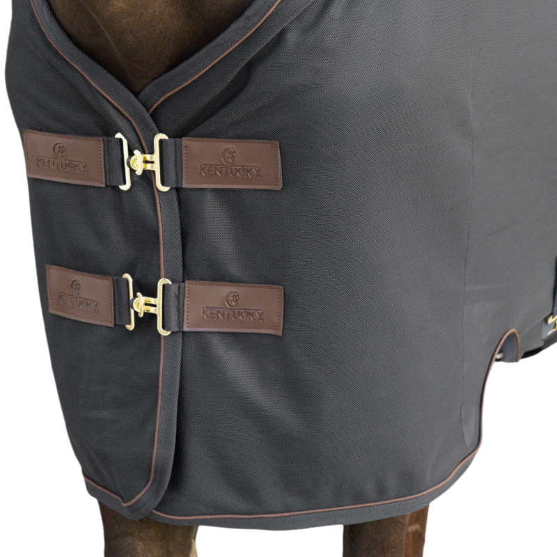 Kentucky Horsewear - Couverture polaire Transport Combo Cooler Fleece noir