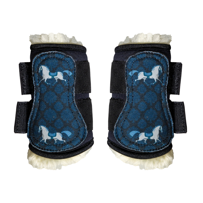 Kentucky Horsewear - Voorste schapenlaarzen met paardmotief Sammy Collectie zwart 