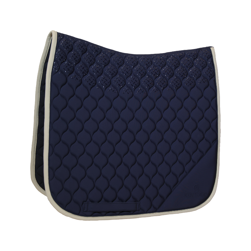Kentucky Horsewear - Softshell Dressuurtapijt Onion Quilt marine/beige 