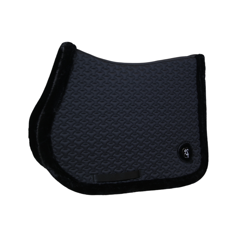 Kentucky Horsewear - saddle pad black braided faux fur 