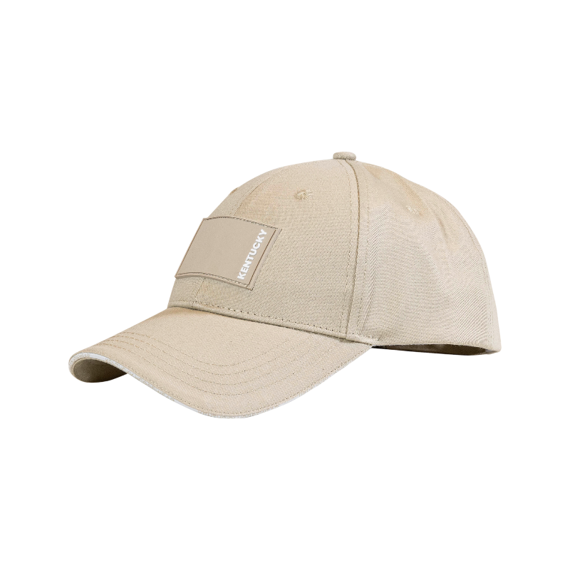 Kentucky Horsewear - Casquette Rubber logo beige