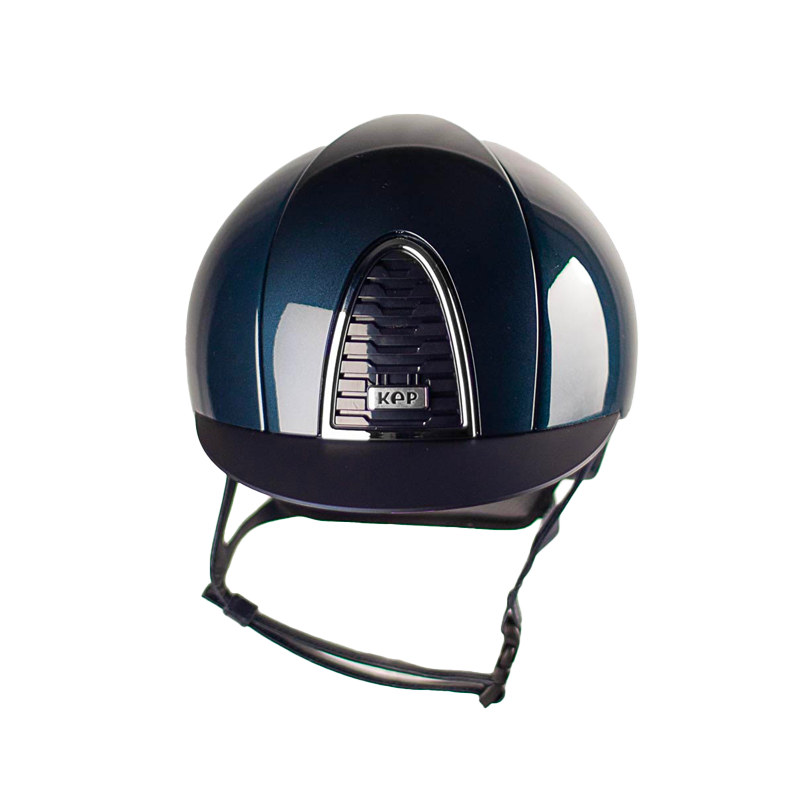 KEP - Casque d'équitation Cromo 2.0 Shine blue visière standard | - Ohlala