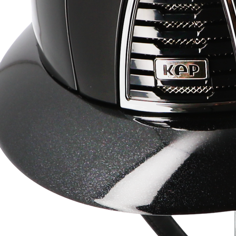 KEP - Casque Cromo 2.0 shine noir visière polo diamond