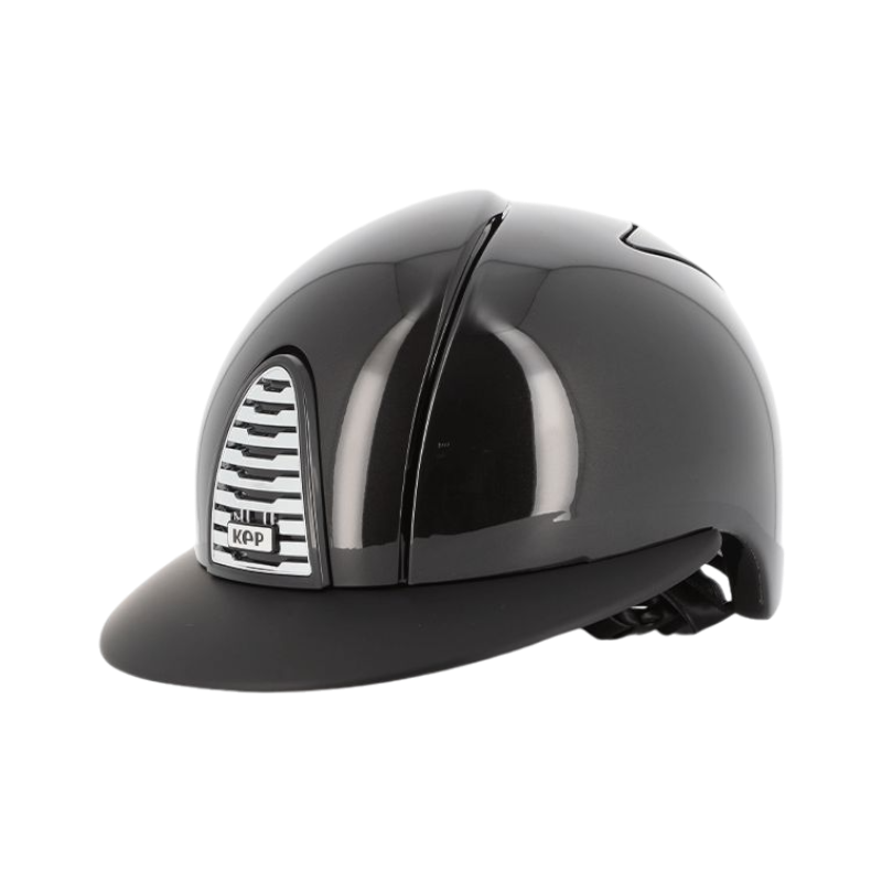 KEP - Casque d'équitation Cromo 2.0 Shine noir visière polo matt