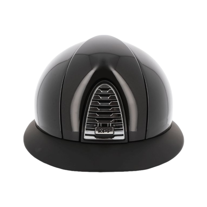 KEP - Cromo 2.0 Shine black riding helmet with matte polo visor 
