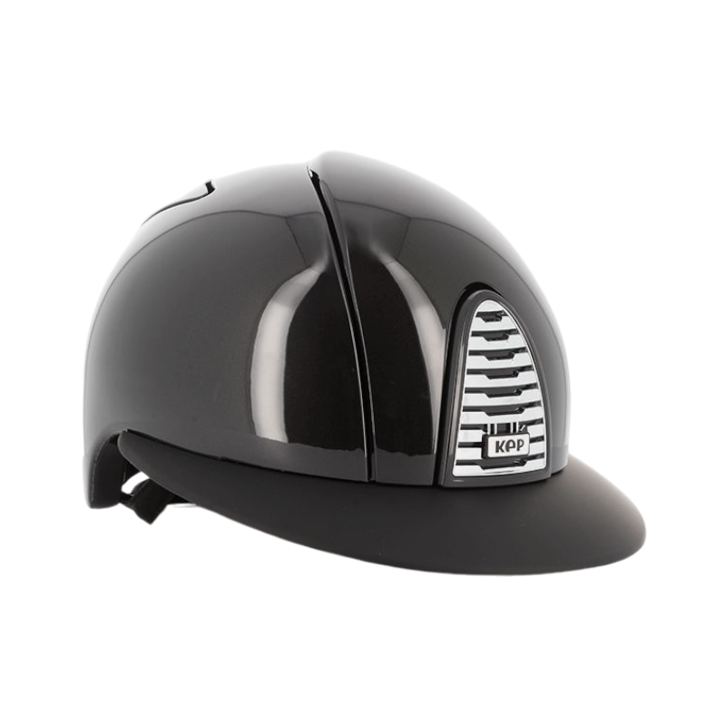 KEP - Casque d'équitation Cromo 2.0 Shine noir visière polo matt